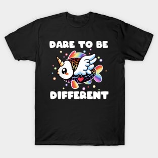 Fishycorn dare to be different T-Shirt